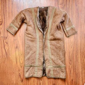 Farwa Fur Boy's Toddler Bisht Arabic Cloak Winter Warm Coat Jacket Abaya Arab